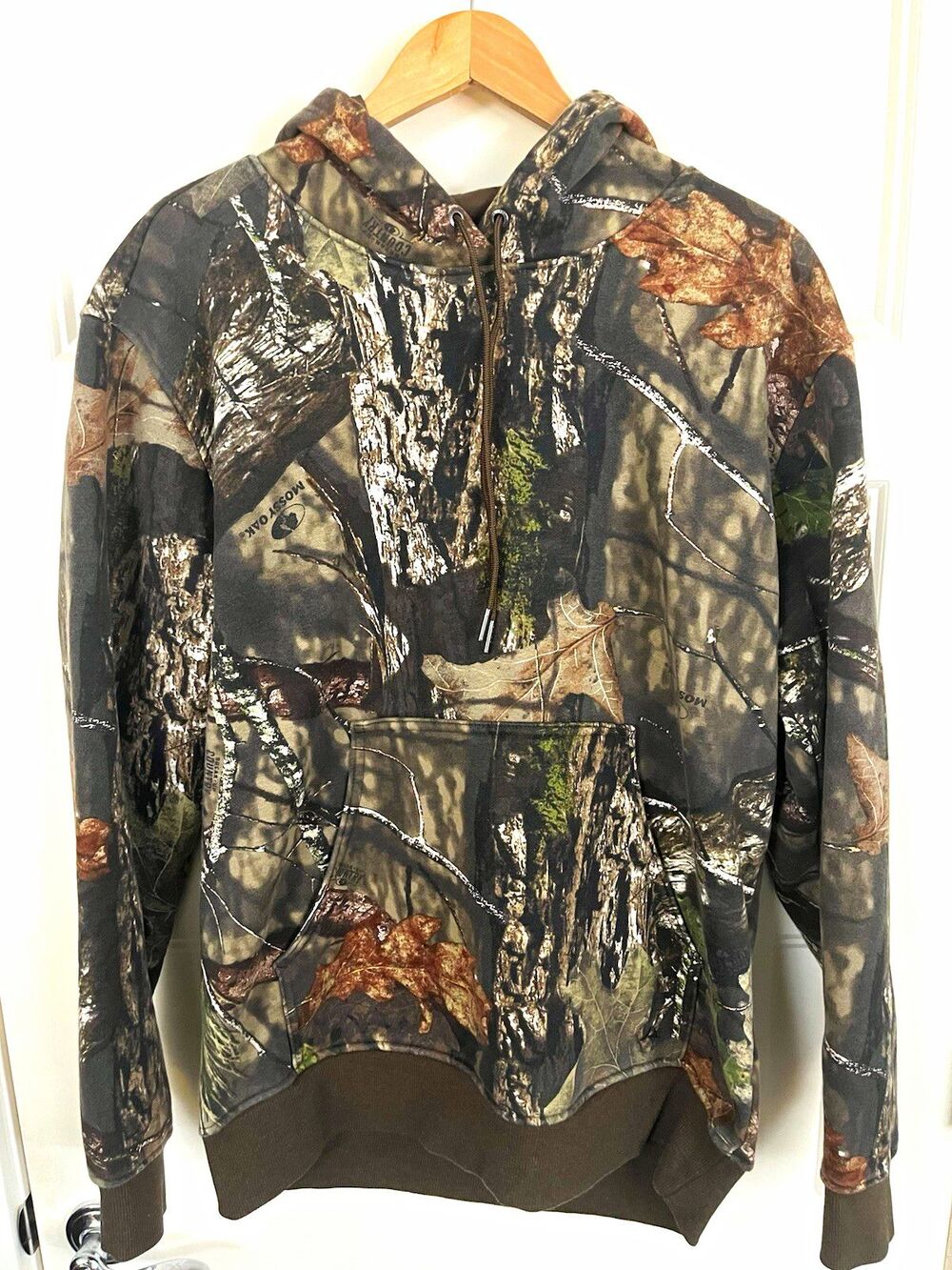 Ridgecut Toughwear Mossy Oak Camo Fleece Pullover Hoodie Large